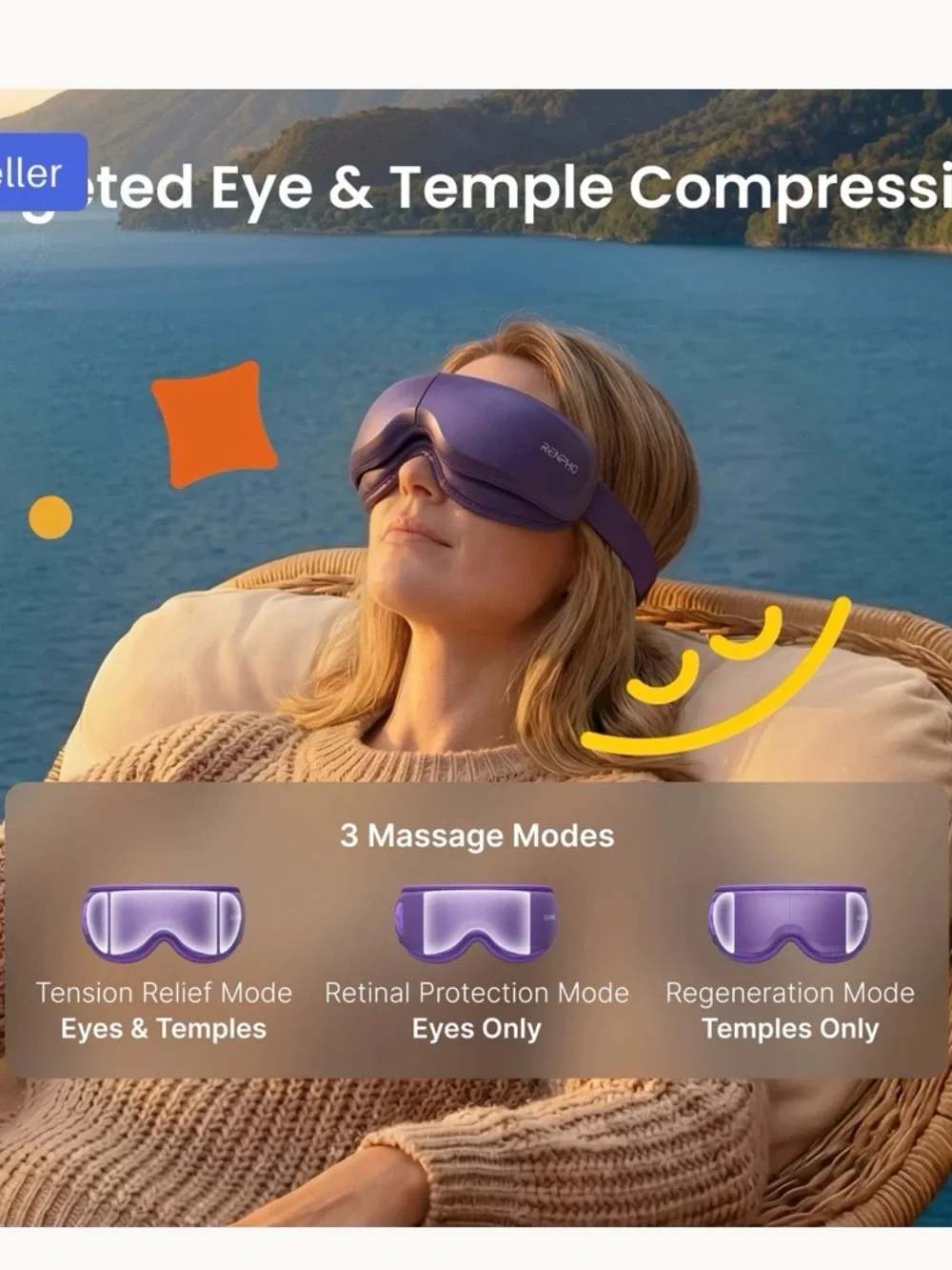 Renpho Eyeris Zen Eye Massager - Purple